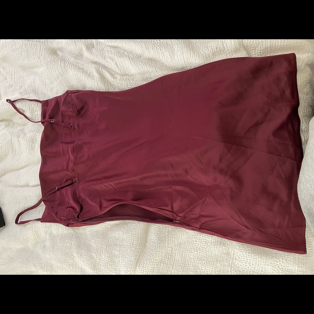 Nasty Gal Cowl Neck Satin Dress